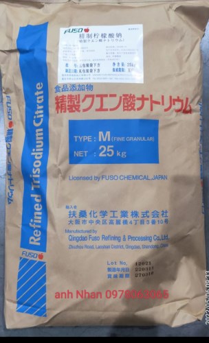 Sodium Citrate Fuso - Phụ Gia Thực Phẩm TIDA - Công Ty TNHH Ti Da